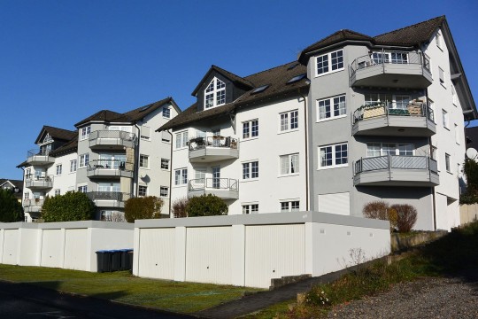 Fassade nach Farbkonzept gestaltet